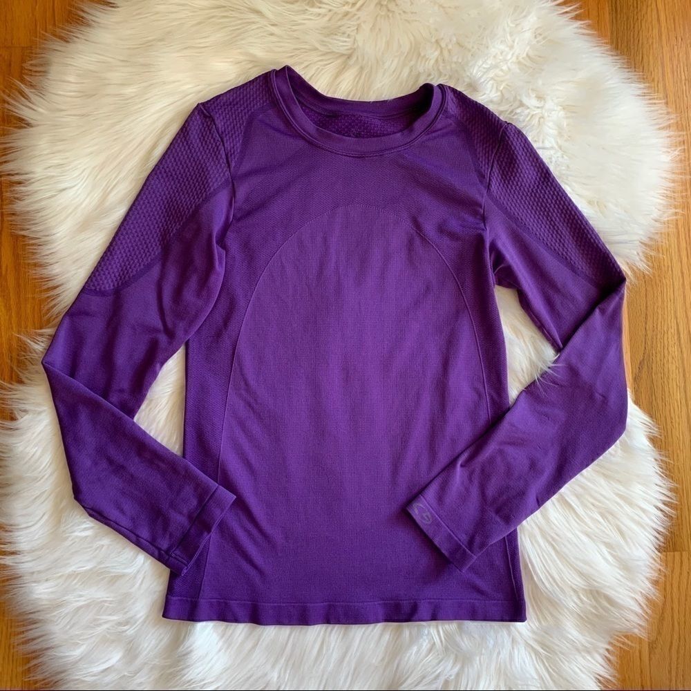 Women’s Purple Champion Workout Top Size Medium Athletic, Athleisure